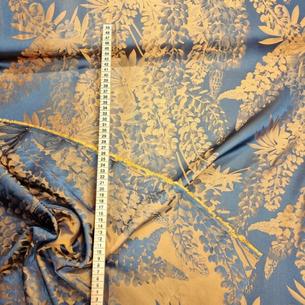 VISKOS JAQUARDFLÄRD GRÅ/ORANGE FG 0802