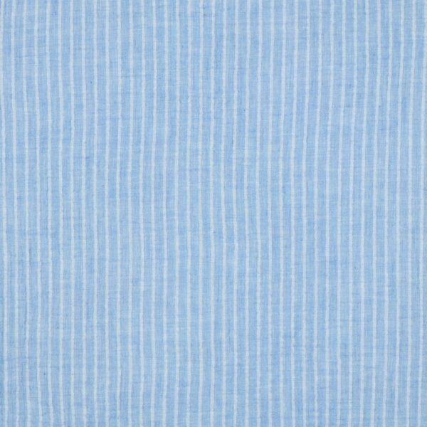 Muslin Sommarrandig blå/vit fg 3